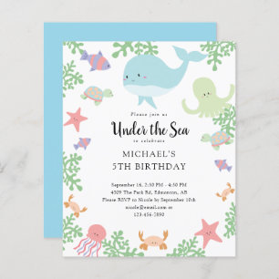 Orçamento sob o Mar Aniversário do Oceano de Paste