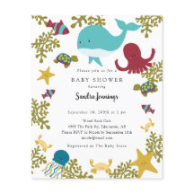 Orçamento sob o mar Chá de fraldas cúmulo