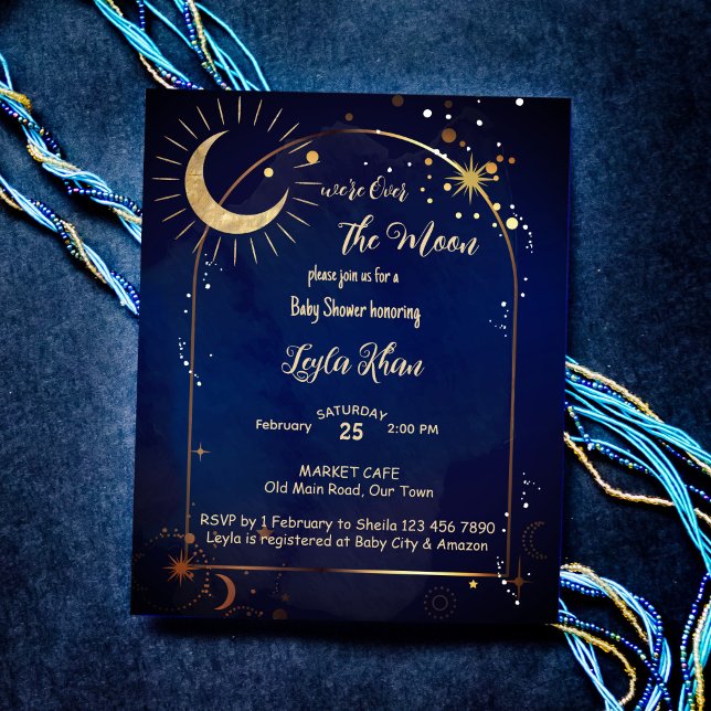 Orçamento sobre o Chá de fraldas noturno estrelado (Criador carregado)