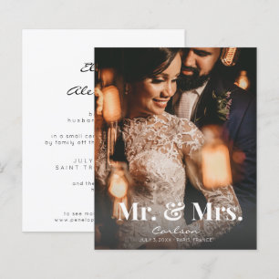 Orçamento Sr. Anúncio de casamento da Sra. Verti