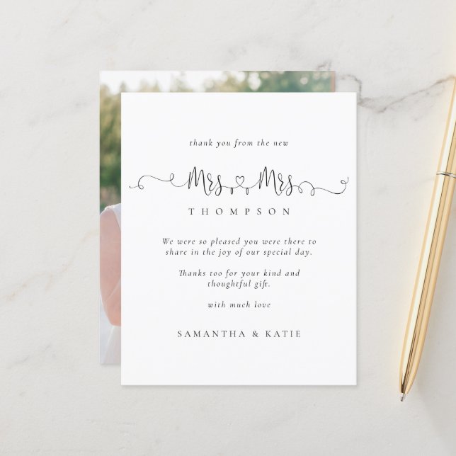 Orçamento Sra. Rings Foto de Obrigados de Casament (Frente/Verso In Situ)