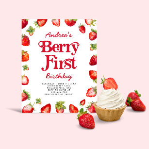 Orçamento Strawberry Berry Primeiro Aniversário pa