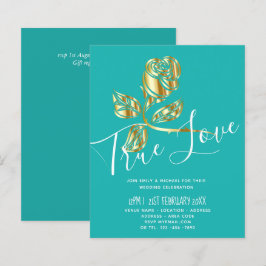 ORÇAMENTO Tendência Convite de Casamento Rosa Dour