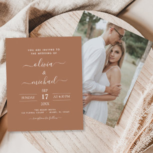 Orçamento Terra Cotta Boho Casamento Moderno Simp