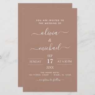 Orçamento Terra Cotta Boho Casamento Moderno Simpl