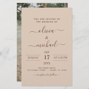 Orçamento Terra Cotta Boho Casamento Moderno Simpl