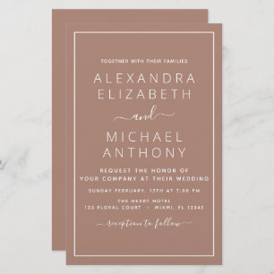 Orçamento Terracotta Boho Casamento Moderno Simple