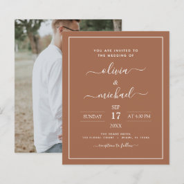 Orçamento Terracotta Boho Casamento Moderno Simple