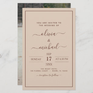 Orçamento Terracotta Boho Casamento Moderno Simple