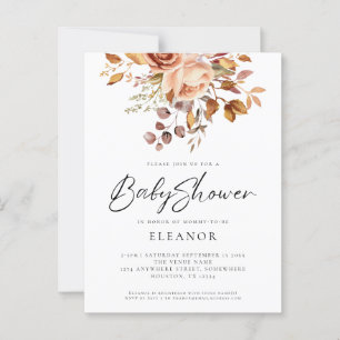 Orçamento Terracotta Florals Convite para Chá de f