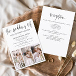 Orçamento Tudo em Um Casamento de Minimalista<br><div class="desc">Transmita sem esforço a sofisticação com nosso Convite Minimalista de Casamento "Todos em Um", com uma seção de detalhes de recepção no verso. Esta design inovadora otimiza sua comunicação de casamento, oferecendo uma abordagem moderna e elegante. A estética minimalista é eterno e elegante, perfeitamente adequada para casais contemporâneos que buscam...</div>