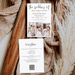 Orçamento Tudo em Um Código QR Casamento de Minima<br><div class="desc">Simplifique sua comunicação de casamento com nosso Convite de Casamento Minimalista do Código QR All-in-One. Este convite inovador combina elegância com conveniência moderna, apresentando um sofisticado design minimalista e um código central de QR. Basta examinar o código QR para acessar todos os detalhes essenciais, RSVP e explorar informações adicionais no...</div>