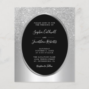 Orçamento Tudo em Um Convite de Casamento de Folha