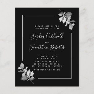 Orçamento Tudo em Um Folheto de Casamento Eucalypt