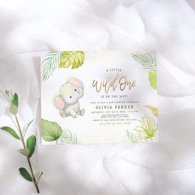 Orçamento Um Pequeno Chá de fraldas Dourado Elefan (Criador carregado)