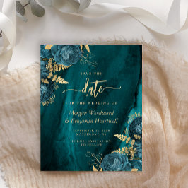Orçamento Verde Azul Dourado Floral Casamento Salv