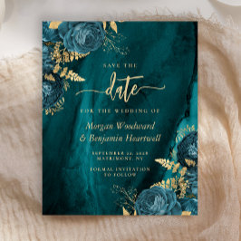 Orçamento Verde Azul Dourado Floral Casamento Salv