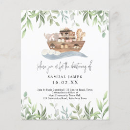 Orçamento Verde Noahs Ark Christening