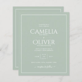 ORÇAMENTO Verde Sálvia Claro MONOCROMÁTICO Casamen