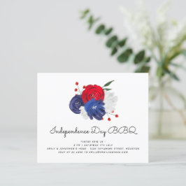 Orçamento Vermelho Branco Azul Florais 4 de julho