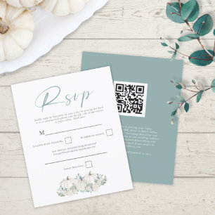 Orçamento White Pumpkins Código QR Casamento RSVP