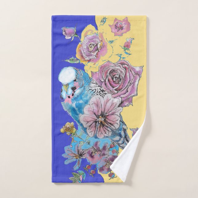 Orçamentos Azuis Cortos Azul Conjunto de Toalhas A (Toalha de mão)