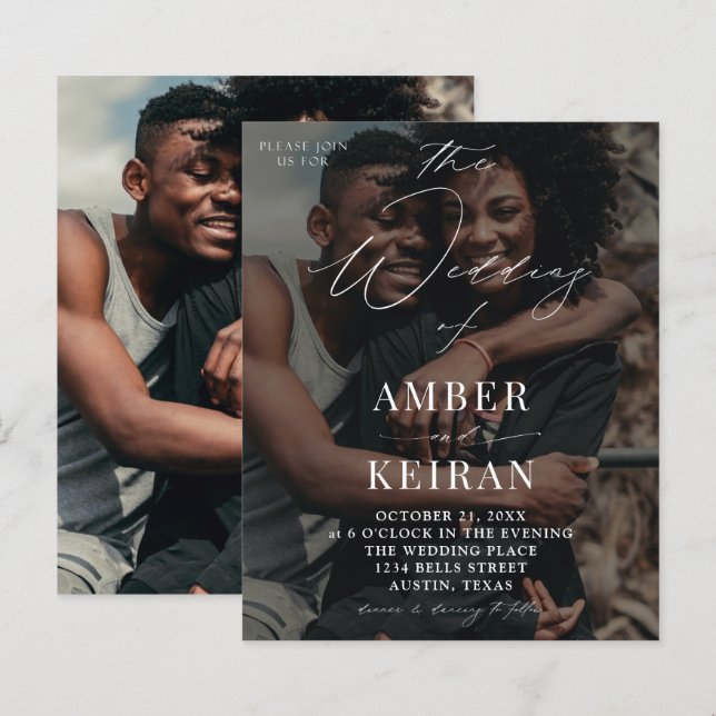 Orçamentos de Sombras - Fotografia de Casamento (Frente/Verso)