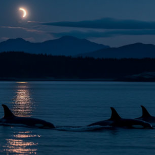Orcas à noite - Quebra-cabeça do Assassino à Balei