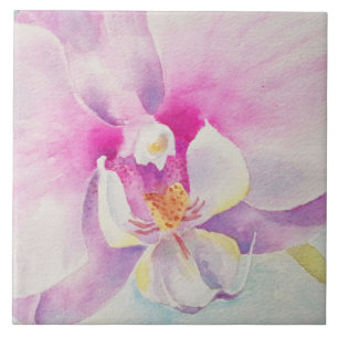 Orchid Watercolor Azulejo