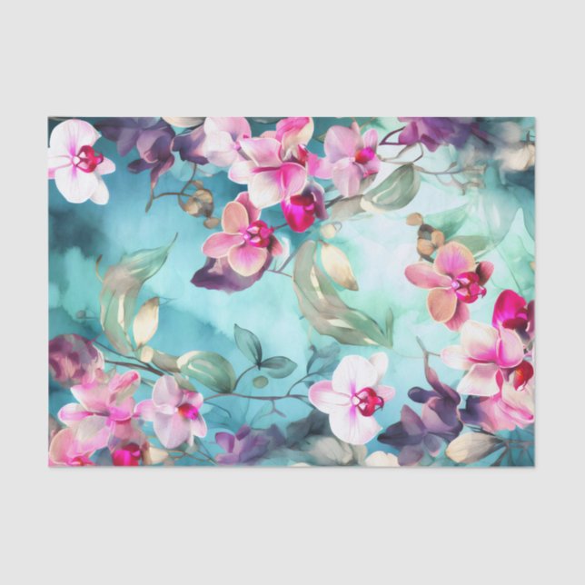 ORCHIDS belo papel de dissociação floral (Frente )