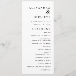 Ordem de Acontecimentos do Programa de Casamento M