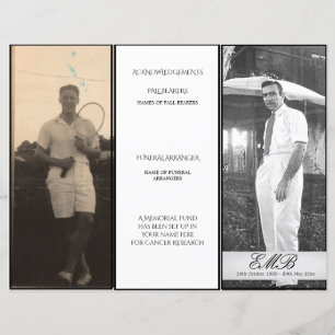 Ordem de Fotografia Elegante Simples Funeral Ordem