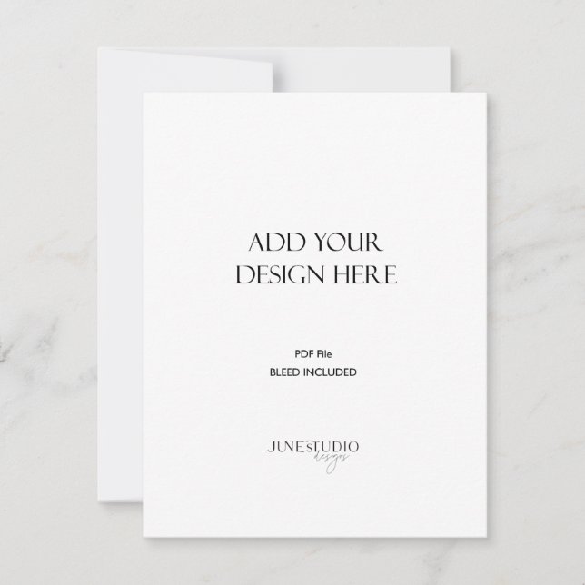 ORDEM DE IMPRESSÃO _4,25x5,5" Cartão Retrato (Frente)