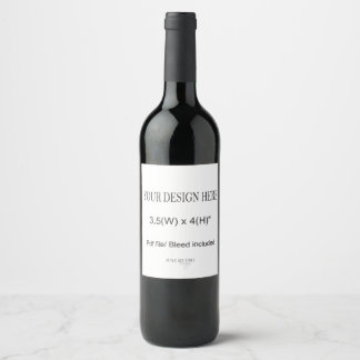 Ordem de Impressão de Etiqueta de Vinho 3,5x4"