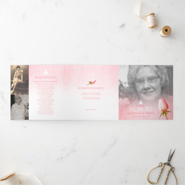 Ordem de serviço do programa funerário rosa rosa p (Fora)