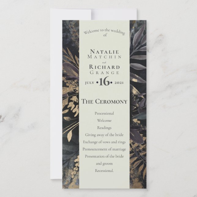 Ordem de serviço, programa Slate & Cinza gilded (Frente)