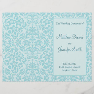 Ordem do casamento do Aqua de programa do serviço