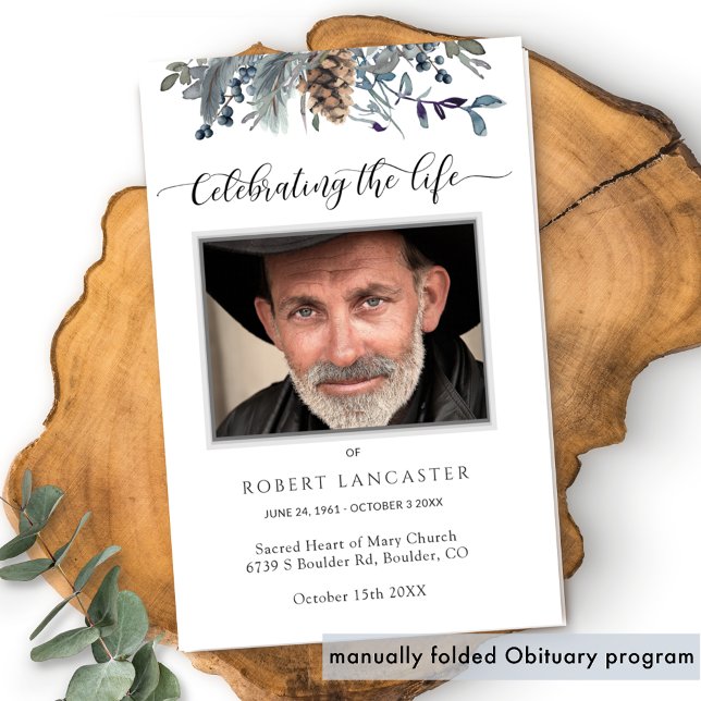 Ordem Funeral de Serviço, Elegante Memorial Progra (Criador carregado)