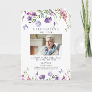 Ordem Funeral de Serviço Programa Floral Memoria