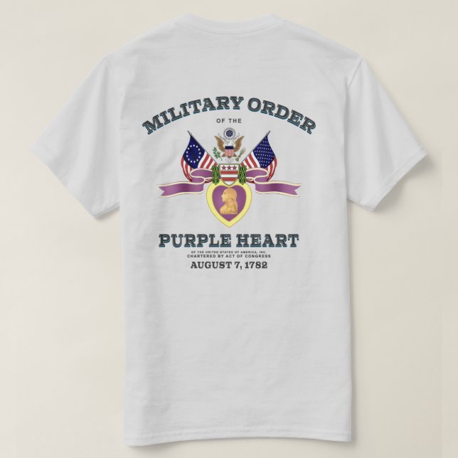 Ordem Militar da Camiseta do Coração Roxo (Verso do Design)
