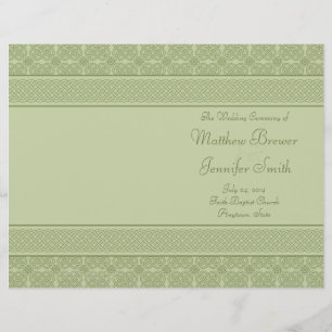 Ordem verde do casamento de programa do serviço &