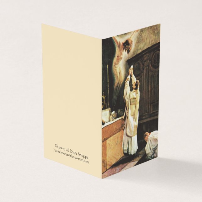 Ordenação de Padre Católico Aniversário Cartões Sa (Exterior)