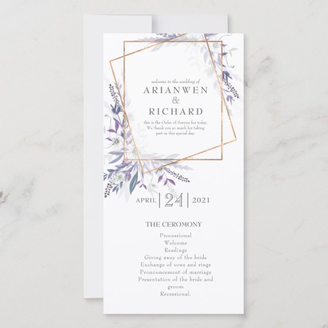 Ordenação do Jardim de Poetas Púrpura Ordem de ser (Frente)