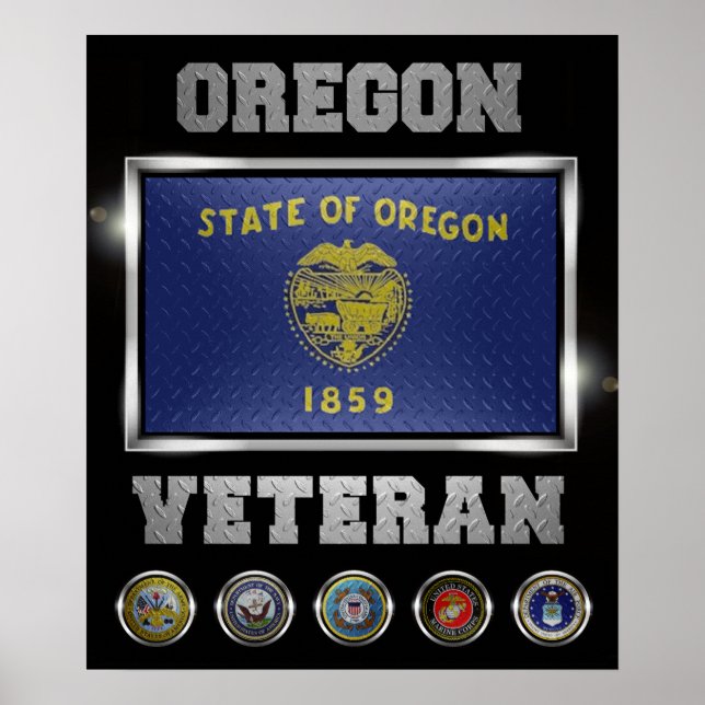 Oregon Veteran poster (Frente)