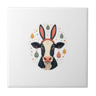 Orelhas de Coelho de Páscoa Vintagem Vaca Animal d