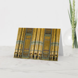 Organ Birmingham Town Hall, UK - cartão de boas-vi