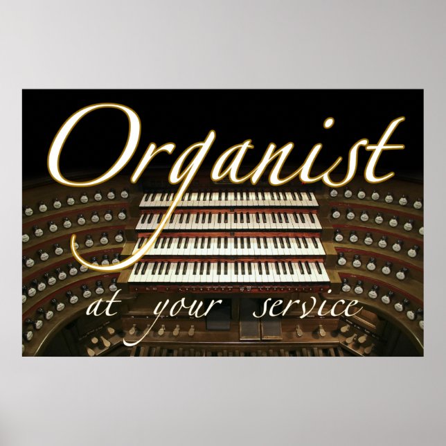 Organist at your service poster (Frente)
