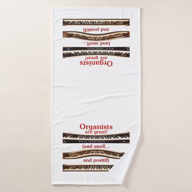 Organistas são ótimo conjunto de toalhas (Toalha de Banho)