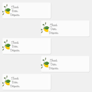 Organização da cozinha Etiquetas para Comida de 