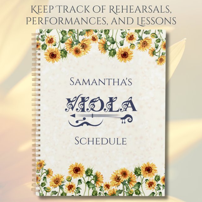 Organizador de Estudantes da Orquestra Floral para (The perfect tool for keeping track of rehearsals, performances, and practice sessions)